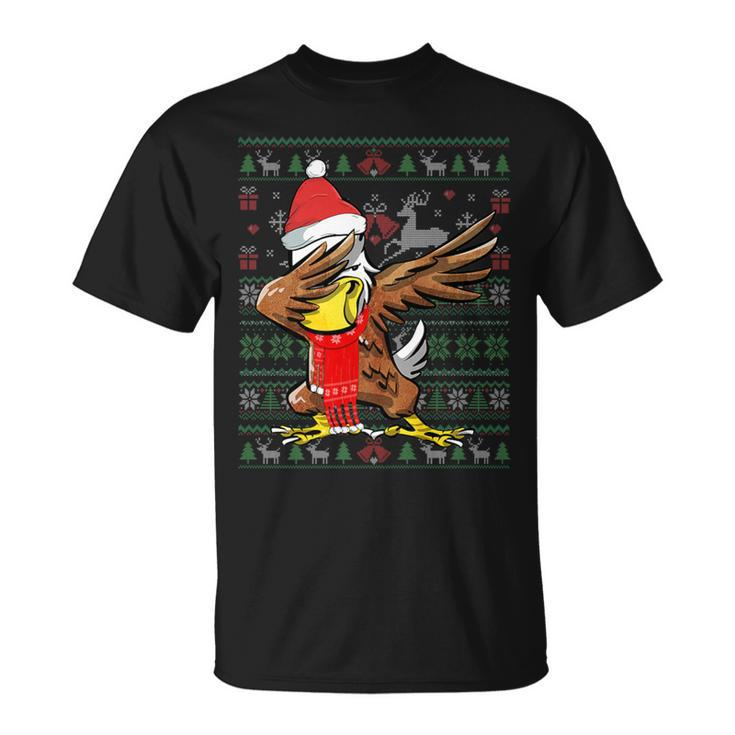 Dabbing Eagle Ugly Christmas Sweater Xmas Party Costume T-Shirt
