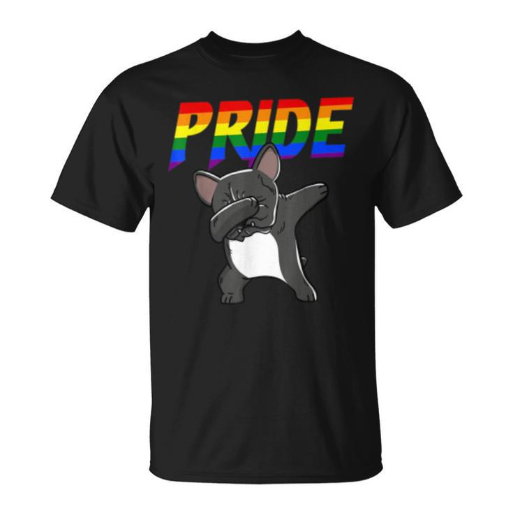 Dabbing French Bulldog Lesbian Gay Lgbt Pride  Gifts Unisex T-Shirt