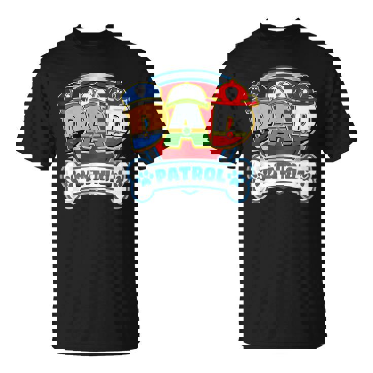 Dad Of The Birthday Boy Dog Paw Family Decorations Party T-Shirt