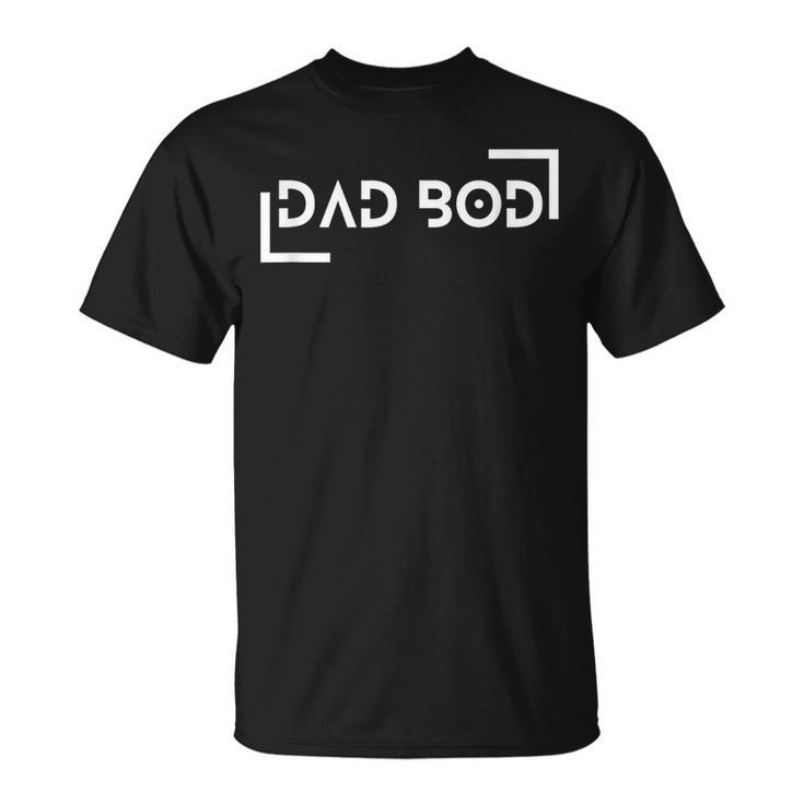 Dad Bod Minimalistic - Funny Fathers Day  Unisex T-Shirt