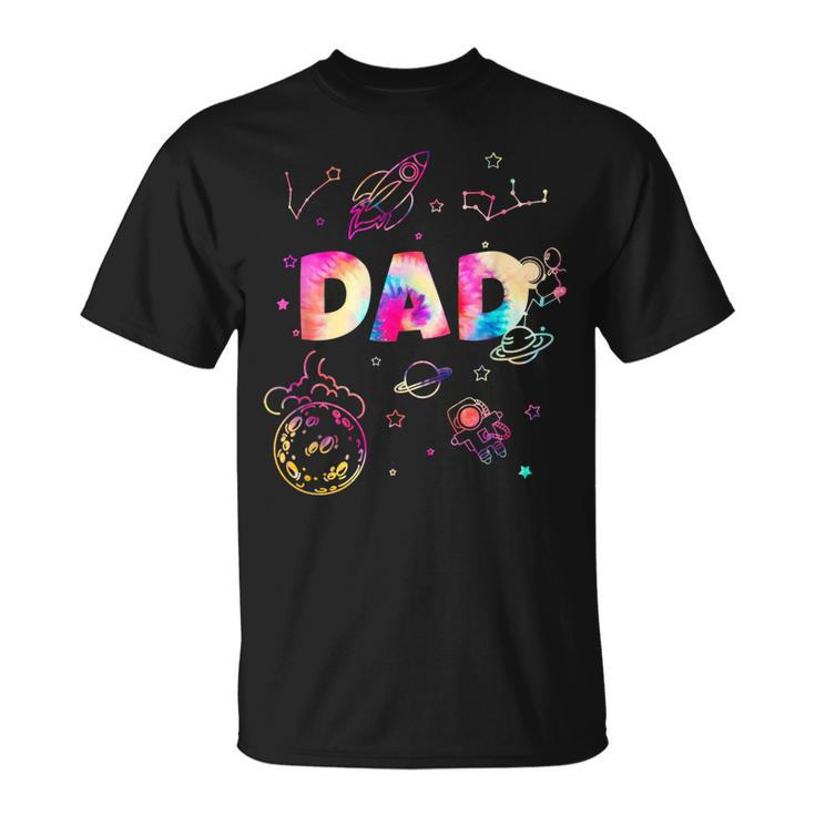 Dad Outer Space Daddy Planet Birthday Fathers Day  Gift For Women Unisex T-Shirt