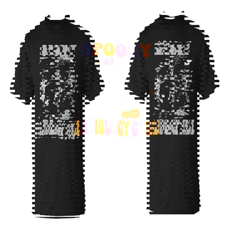 Dancing Skeleton Spooky Radiology Crew X-Ray Tech Halloween T-Shirt