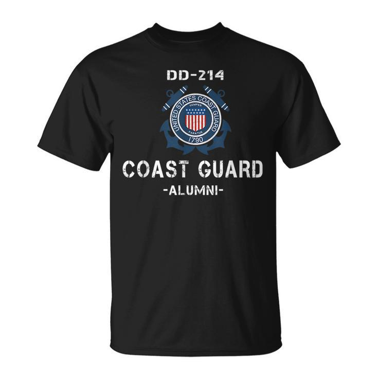 Dd214 Uscg  Us Coast Guard Veteran Vintage Veteran Funny Gifts Unisex T-Shirt