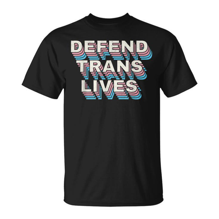 Defend Trans Lives Black Trans Matter Transgender Pride  Unisex T-Shirt