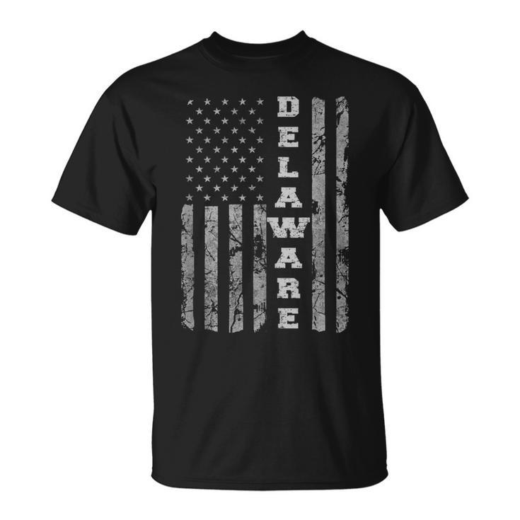 Delaware Pride American Flag  Unisex T-Shirt