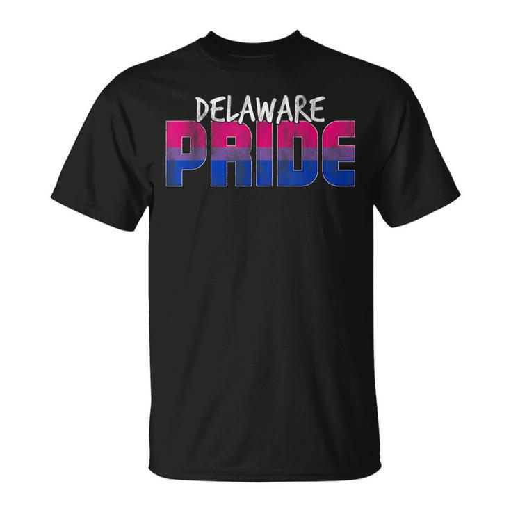Delaware Pride Bisexual Flag  Unisex T-Shirt