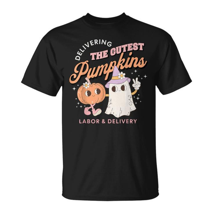 Delivering The Cutest Pumpkins Labor & Delivery Halloween T-Shirt