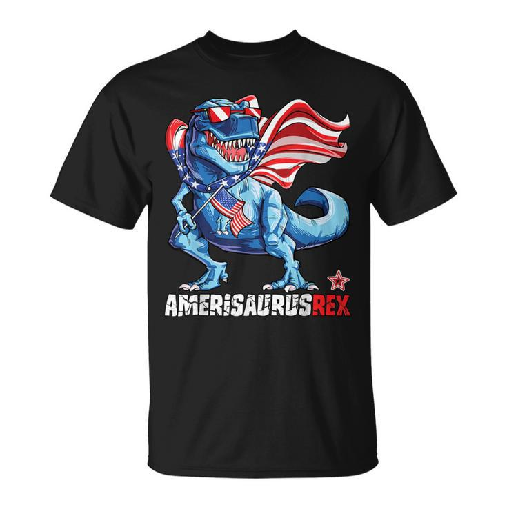 Dinosaur 4Th Of July Amerisaurus T Rex Unisex T-Shirt