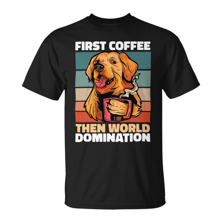 Dog Breed Coffee Golden Retriever Unisex T-Shirt