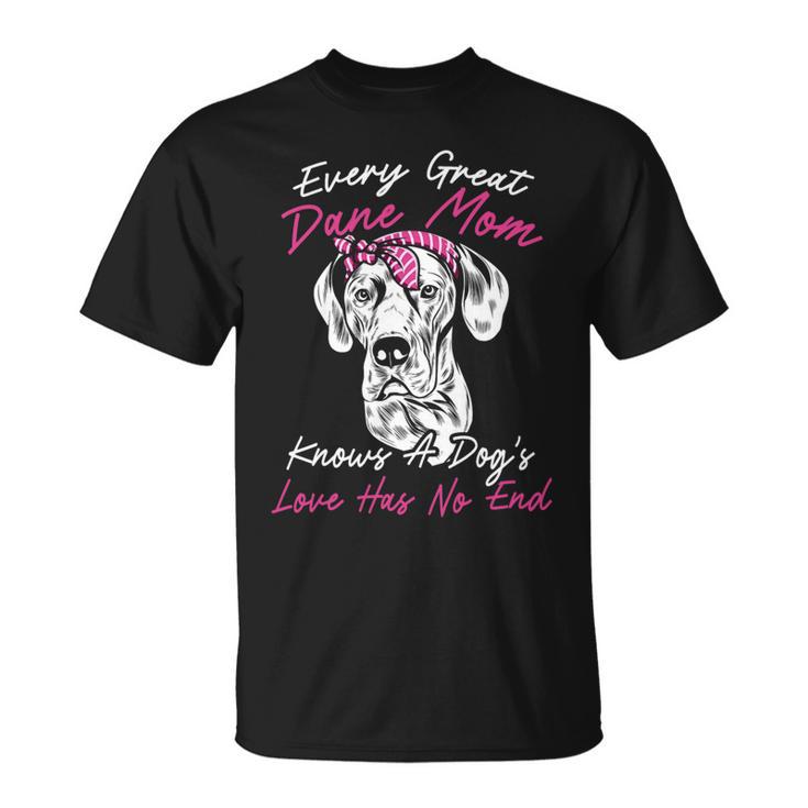 Dog Breeder Loves Dog Great Dane Mom Unisex T-Shirt