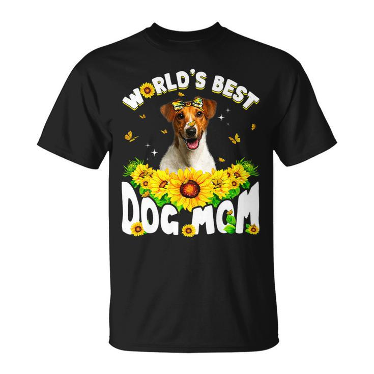 Dog Jack Russell Worlds Best Jack Russell Terrier Dog Mom Funny Mothers Day Unisex T-Shirt
