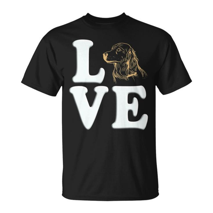 Dog Love Design Golden Retriever For Men And Women Unisex T-Shirt