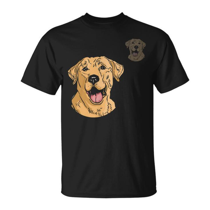 Dog Lover Dog Mom Dad Golden Yellow Labrador Retriever Unisex T-Shirt
