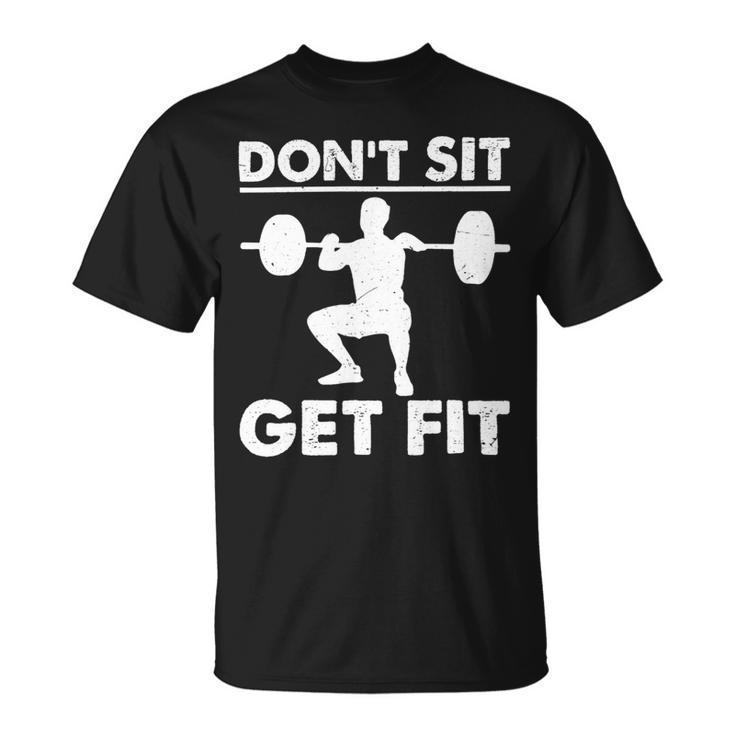 Dont Set Get Fit Deadlift Lovers Fitness Workout Costume Unisex T-Shirt