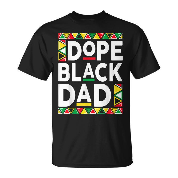 Dope Black Dad Junenth African Fathers  Unisex T-Shirt