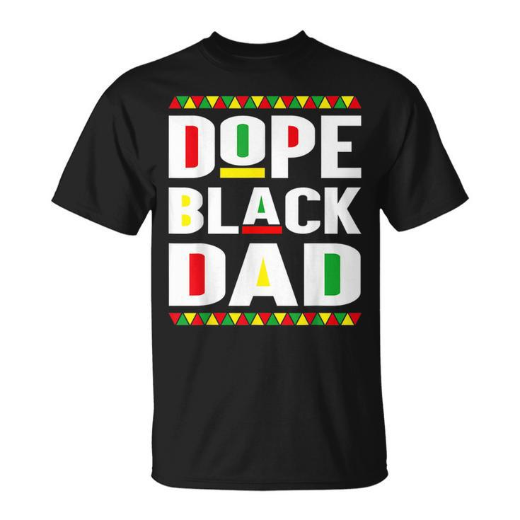 Dope Black Dad Junenth African Men Fathers Day  Unisex T-Shirt