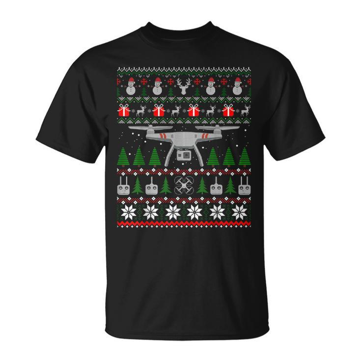 Drone Ugly Christmas Sweater Quadcopter T-Shirt