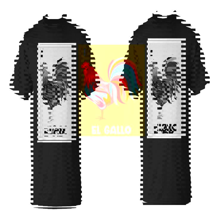 T-Shirt El Gallo Mexican Lottery Card T-Shirt El Gallo Mexican Lottery Card
