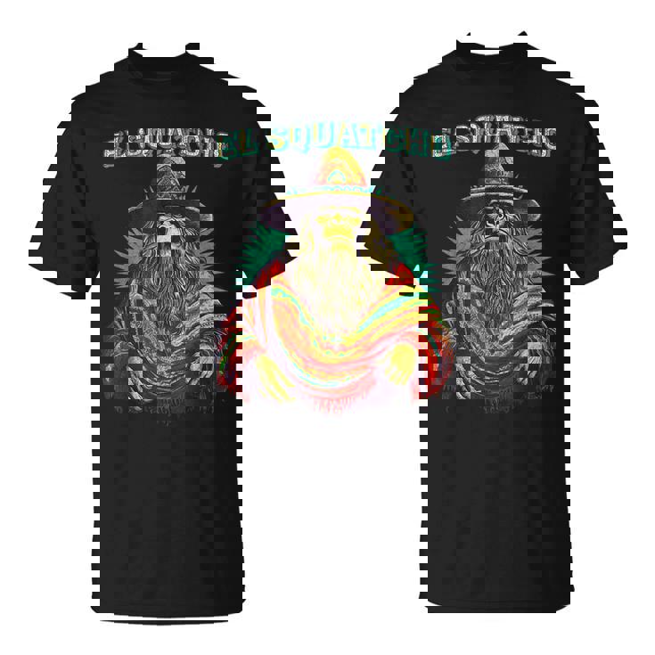 El Squatcho Poncho – Western Bigfoot Sasquatch T-Shirt
