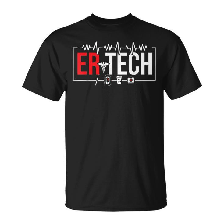 Emergency Room Technician Heartbeat Er Technicians  Unisex T-Shirt