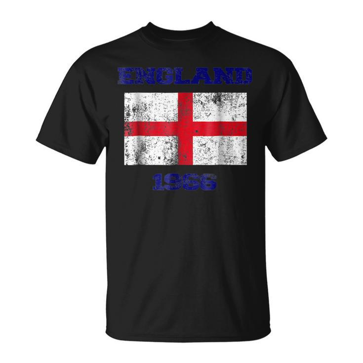 England 1966 Vintage Soccer Football Flag Lions  Unisex T-Shirt
