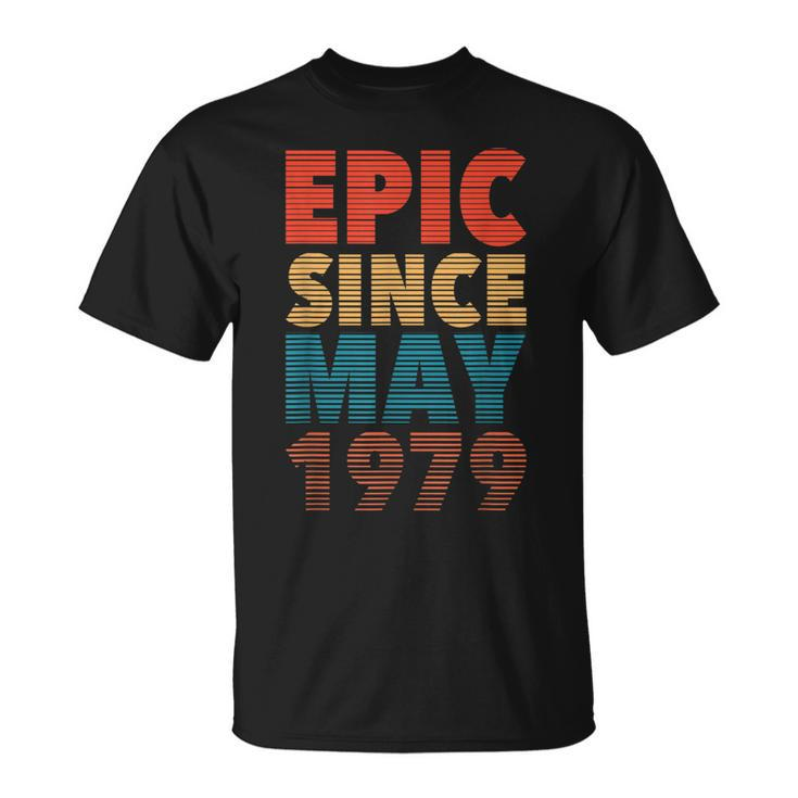 Epic Since May 1979 Vintage 40Th Birthday Gifts Unisex T-Shirt