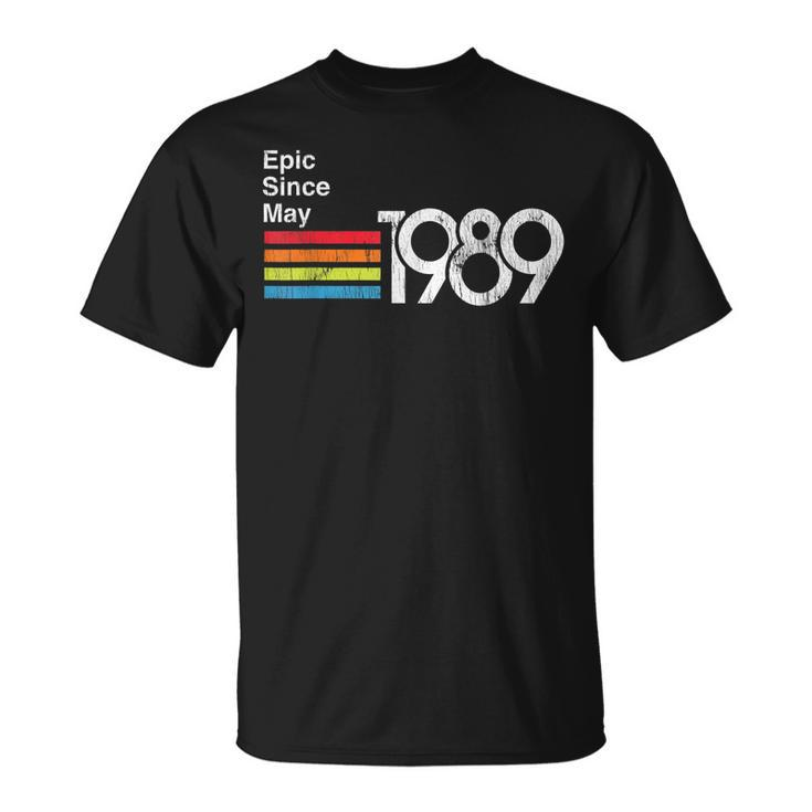 Epic Since May 1989 30Th Birthday  Retro Vintage Unisex T-Shirt