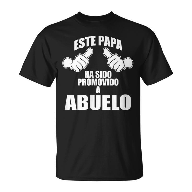 Este Papa Ha Sido Promovido A Abuelo Future Grandpa Spanish T-Shirt
