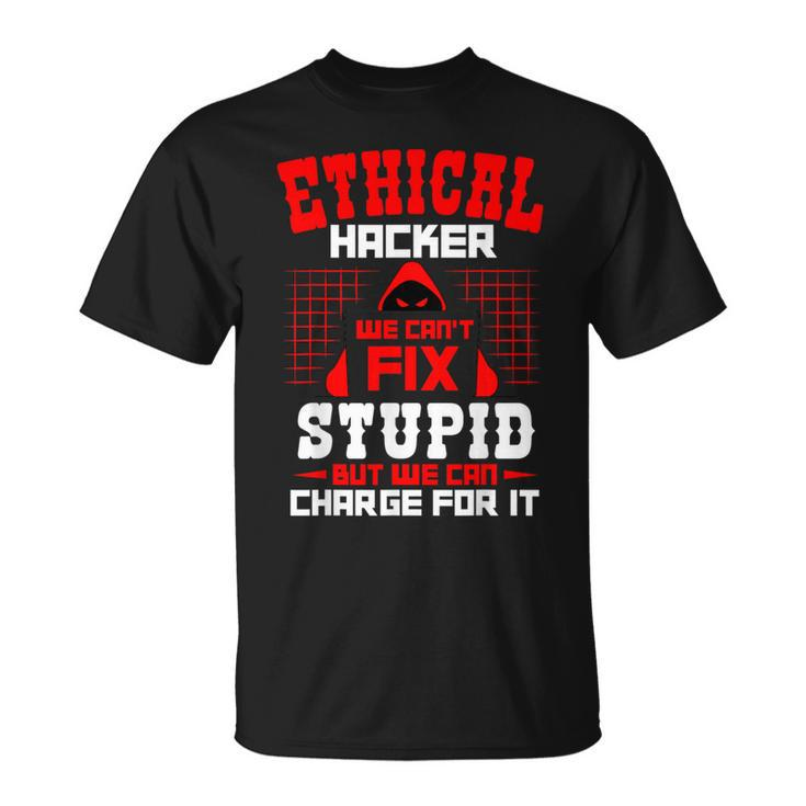 Ethical Hacker Cyber Hacking Awareness Security Programmer T-Shirt