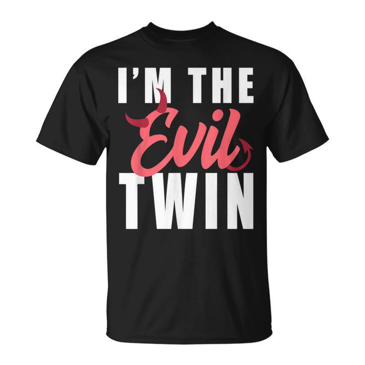 Im The Evil Twin Halloween Horror Halloween T-Shirt