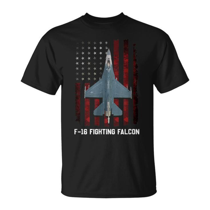 F-16 Fighting Falcon - F 16 Plane F-16 Falcon  Unisex T-Shirt