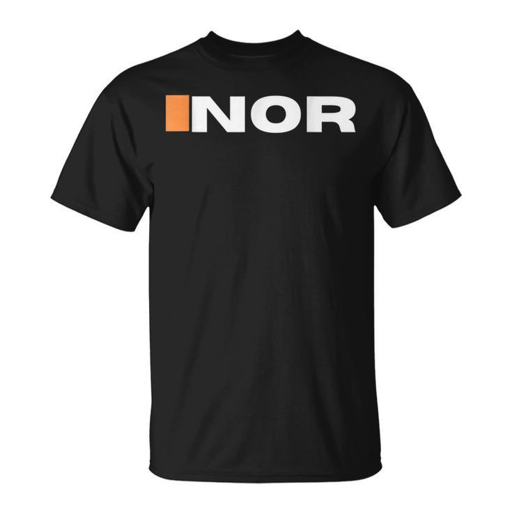 F1 Grid Names Lando Norris  Unisex T-Shirt
