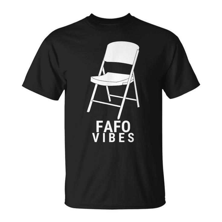 Fafo Vibes Montgomery 2023 Trending Find Out White Chair T-Shirt