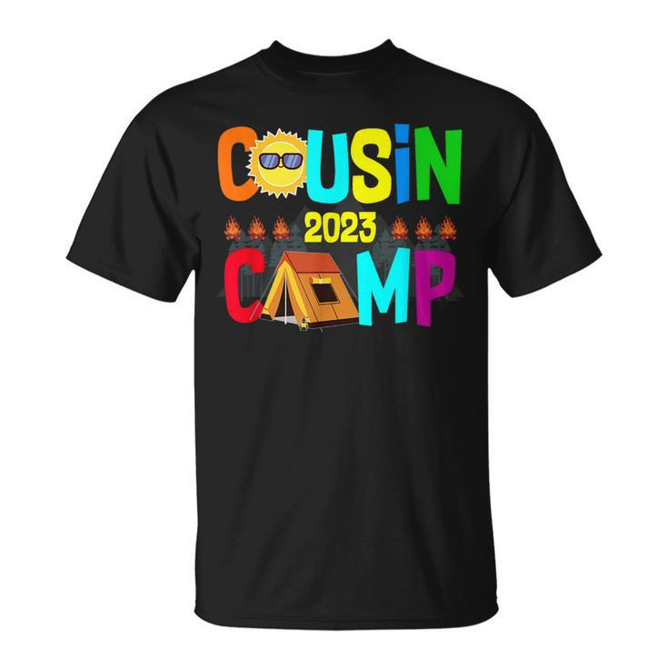 Family Camping Summer Vacation Crew Cousin Camp 2023  Unisex T-Shirt