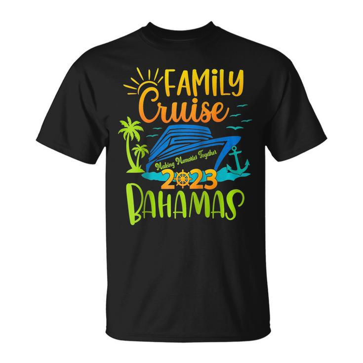 Family Cruise 2023 Bahamas Cruising Together Squad Matching  Unisex T-Shirt