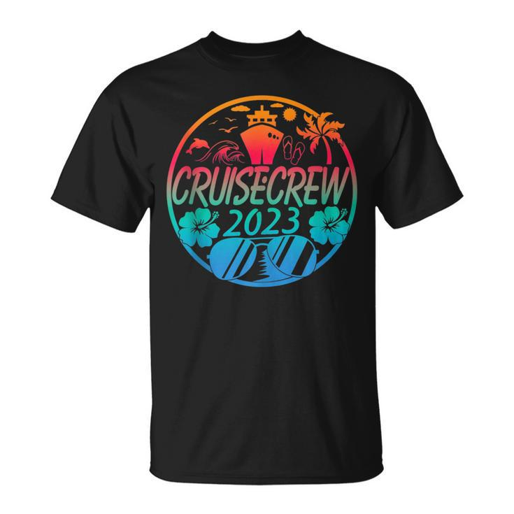 Family Cruise Crew 2023 Family Matching Group Squad Quote  Unisex T-Shirt