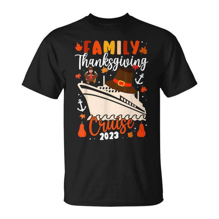 Family Thanksgiving Cruise 2023 Autumn Cruise Squad Matching T-Shirt