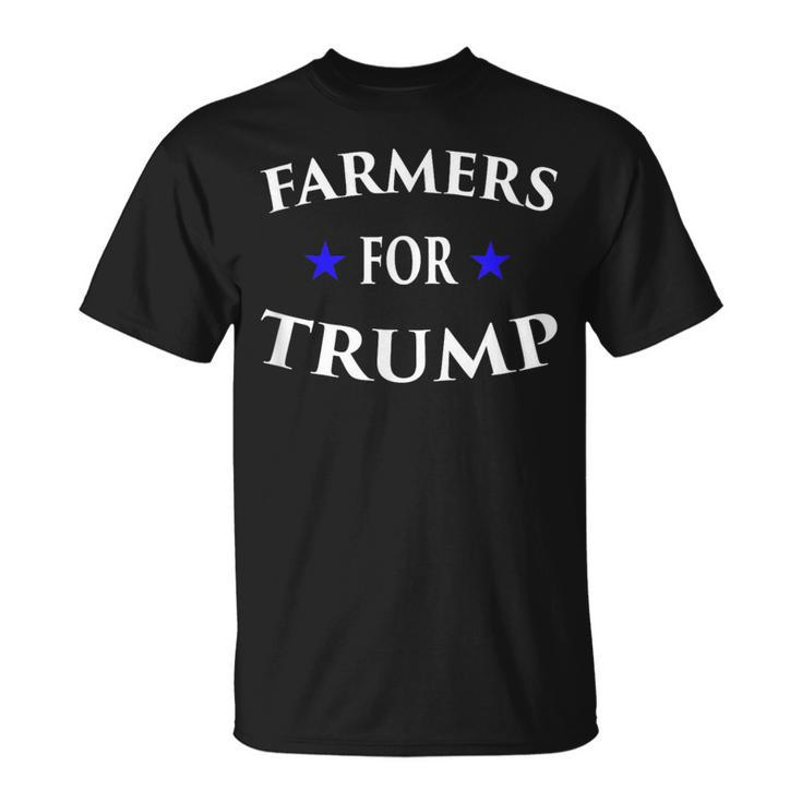 Farmers For Trump Farm Ranch Tractor Heartland Country T-Shirt