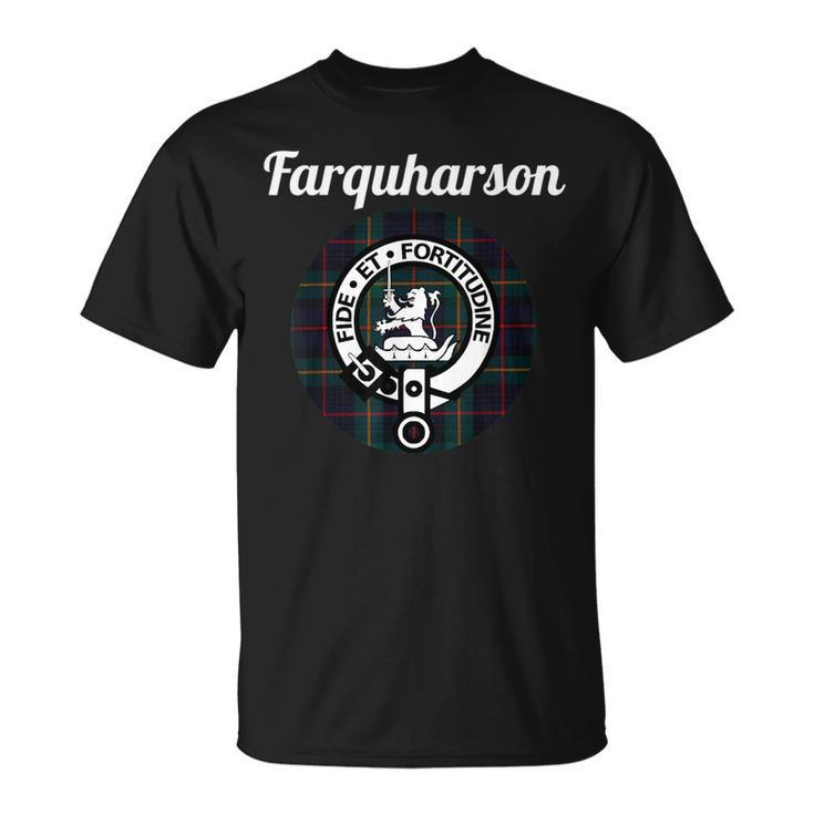 Farquharson Clan Scottish Name Coat Of Arms Tartan Unisex T-Shirt