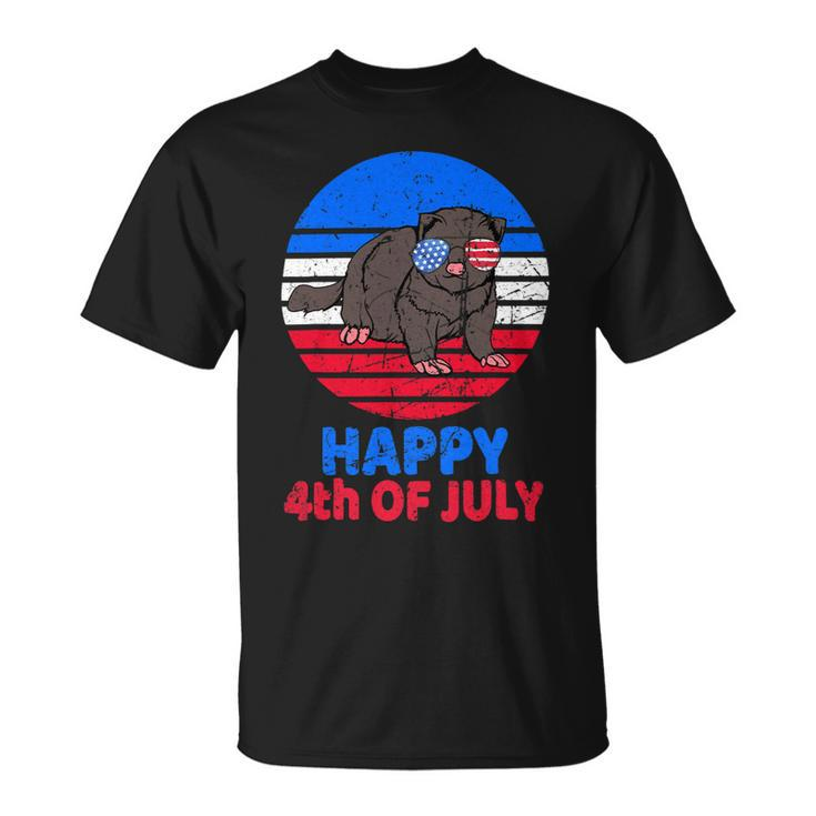 Ferret 4Th Of July For Ferret Lover Retro July 4Th Unisex T-Shirt