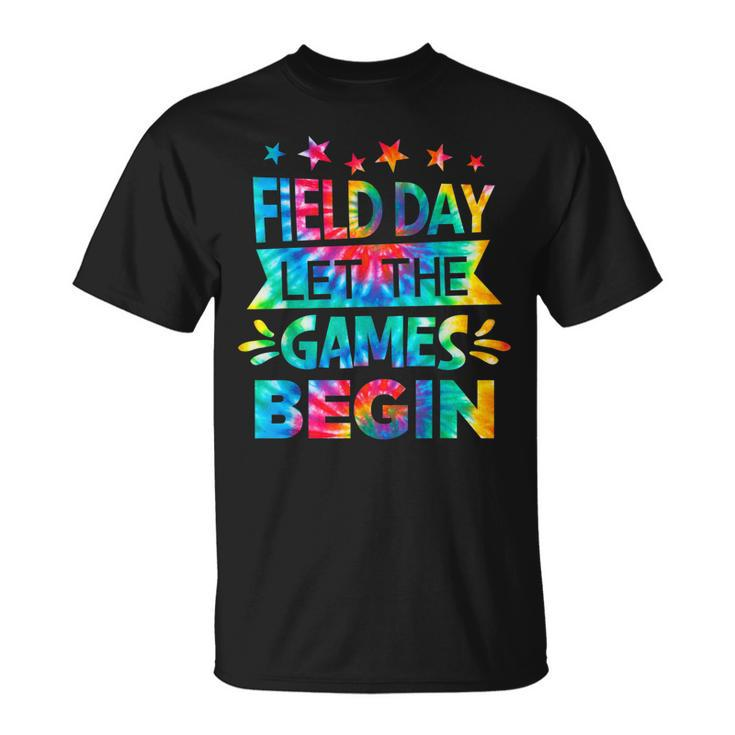 Field Day Let The Games Begin Tie Dye School Field Day 2023 Unisex T-Shirt