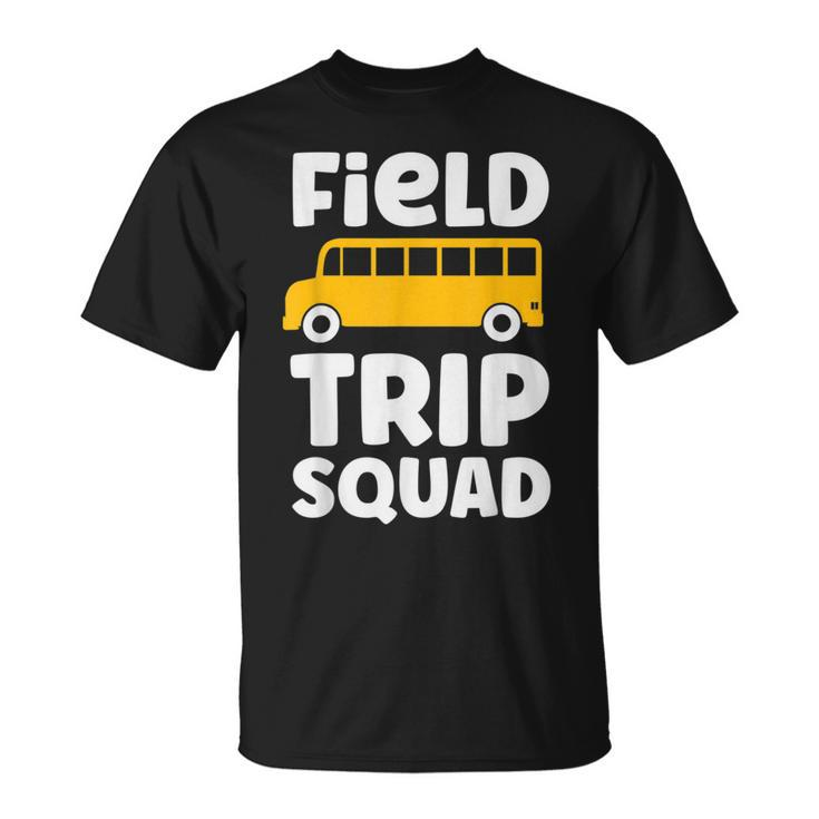 Field Trip Squad School Bus Field Day Vibes 2023 T-Shirt