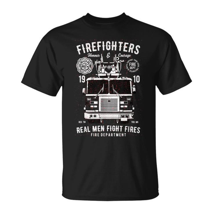Firefighters Truck Proud Firefighter Job Pride Fireman Dept  Unisex T-Shirt
