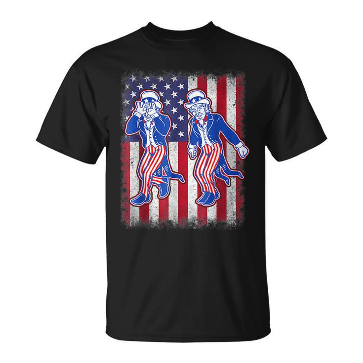 Firework Uncle Sam Griddy Dance 4Th Of July Independence Day Unisex T-Shirt