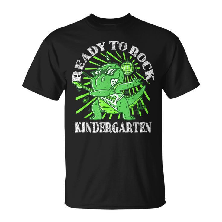 First Day Of Kindergarten T Rex Ready To Rock Kindergarten  Unisex T-Shirt
