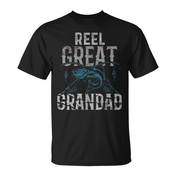 Fishermen Reel Great Grandad Fishing Fathers Day  Unisex T-Shirt