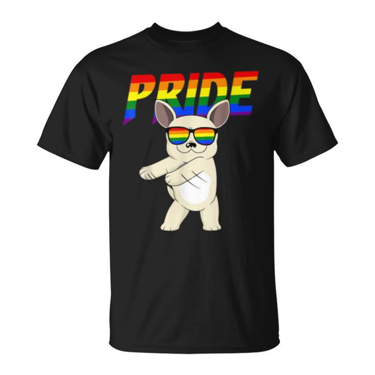 Flossing French Bulldog Lesbian Gay Lgbt Pride  Gifts Unisex T-Shirt