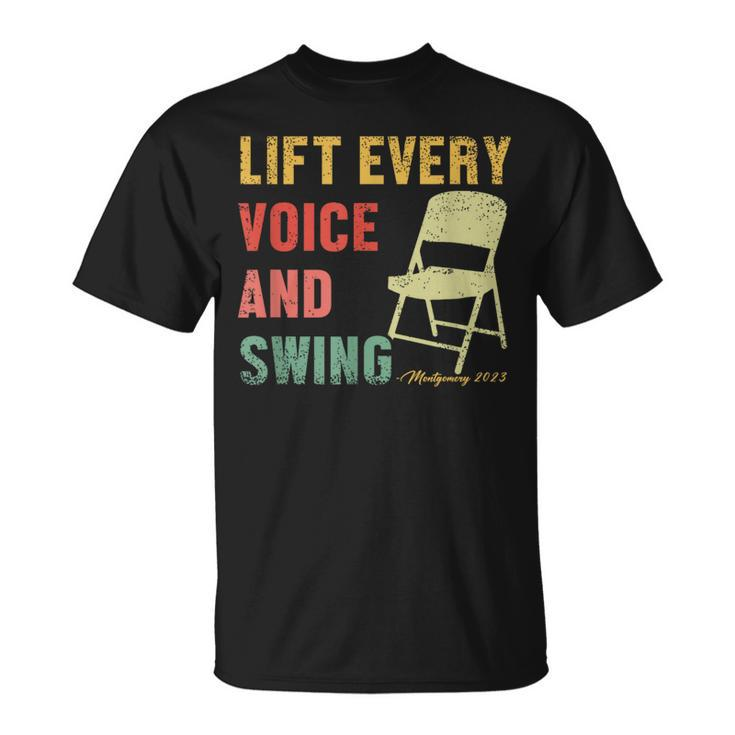 Folding Chair Lift Every Voice And Swing Trending Montgomery T-Shirt