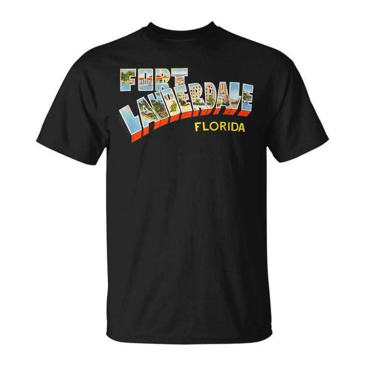 Fort Lauderdale Florida Fl  Vintage Retro T  Unisex T-Shirt