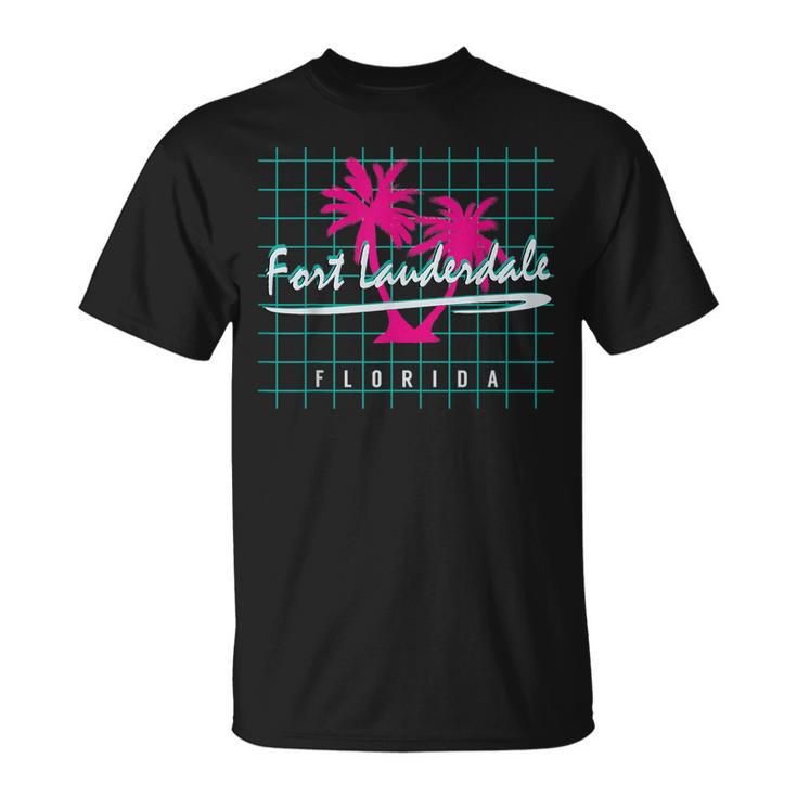 Fort Lauderdale Florida T  Souvenirs Vintage Pattern Unisex T-Shirt